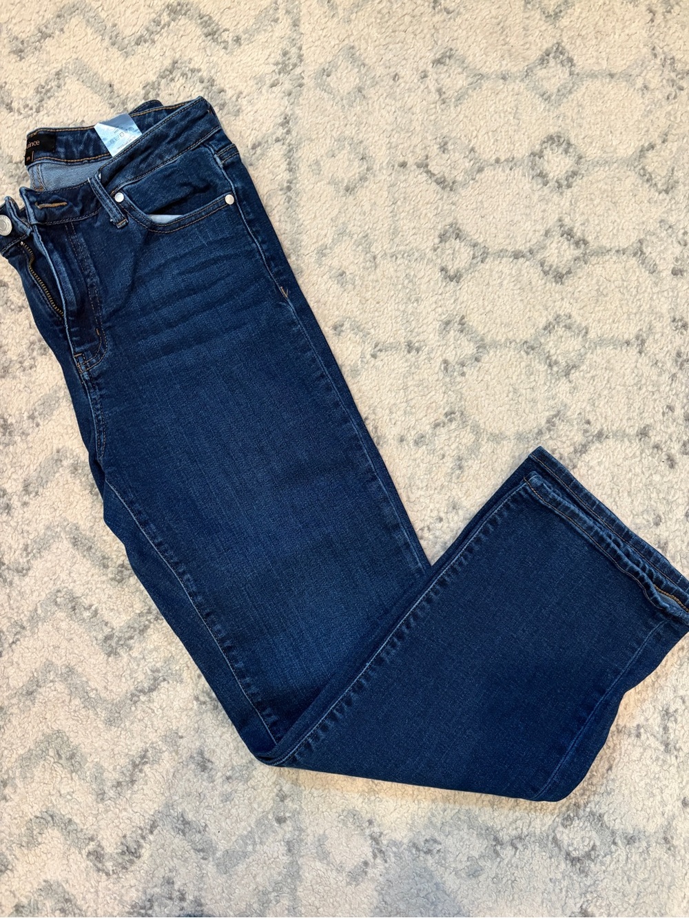 Quince Dark Wash Straight Leg Jeans